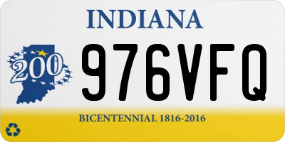 IN license plate 976VFQ
