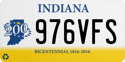 IN license plate 976VFS