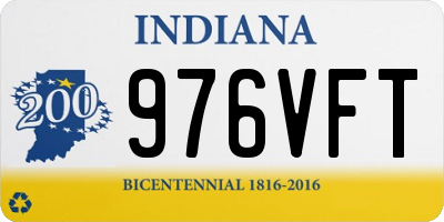 IN license plate 976VFT
