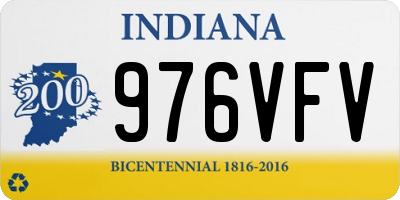 IN license plate 976VFV