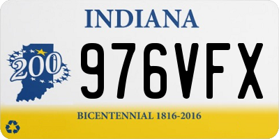IN license plate 976VFX