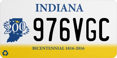 IN license plate 976VGC