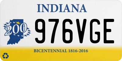 IN license plate 976VGE