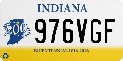 IN license plate 976VGF