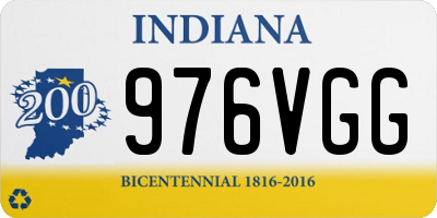 IN license plate 976VGG