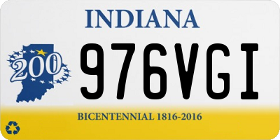 IN license plate 976VGI