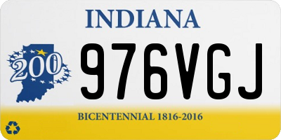 IN license plate 976VGJ