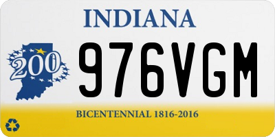 IN license plate 976VGM