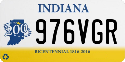IN license plate 976VGR