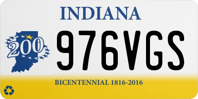 IN license plate 976VGS