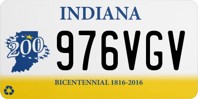 IN license plate 976VGV