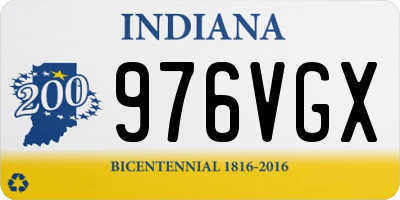 IN license plate 976VGX