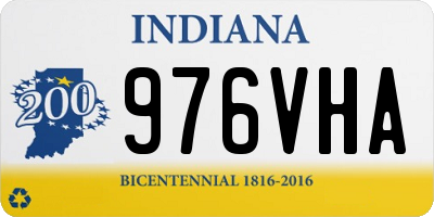 IN license plate 976VHA