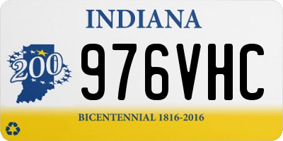 IN license plate 976VHC