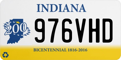IN license plate 976VHD
