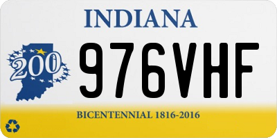 IN license plate 976VHF