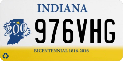 IN license plate 976VHG