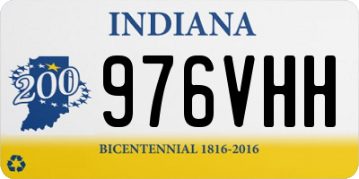 IN license plate 976VHH