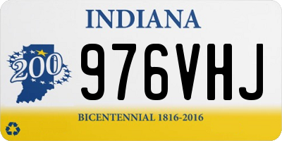 IN license plate 976VHJ