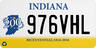 IN license plate 976VHL