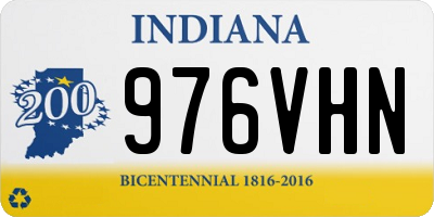 IN license plate 976VHN