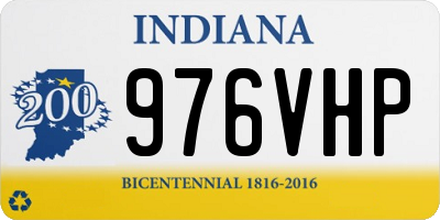 IN license plate 976VHP