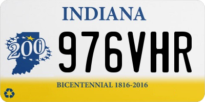 IN license plate 976VHR