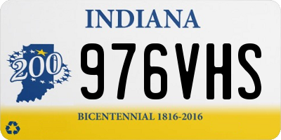 IN license plate 976VHS