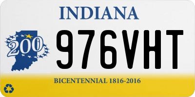 IN license plate 976VHT