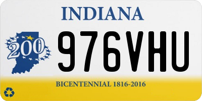 IN license plate 976VHU