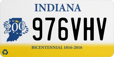IN license plate 976VHV