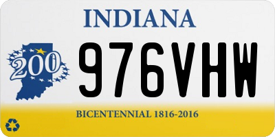 IN license plate 976VHW