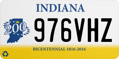 IN license plate 976VHZ
