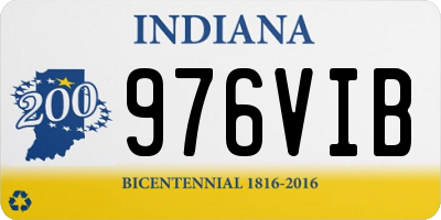 IN license plate 976VIB