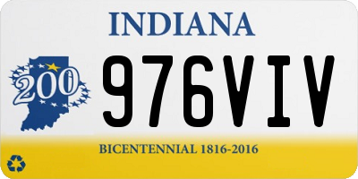 IN license plate 976VIV