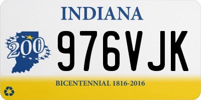 IN license plate 976VJK