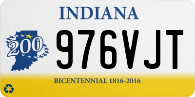 IN license plate 976VJT