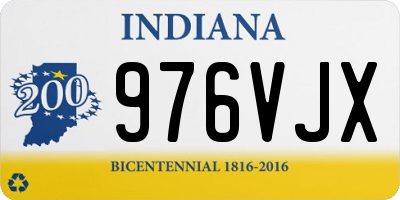 IN license plate 976VJX
