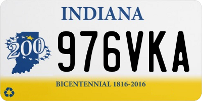 IN license plate 976VKA