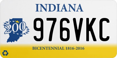 IN license plate 976VKC