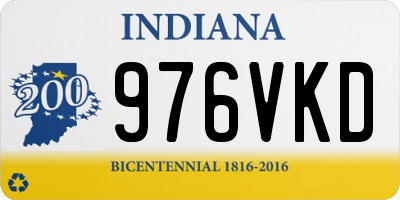 IN license plate 976VKD