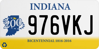 IN license plate 976VKJ