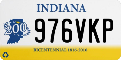 IN license plate 976VKP