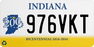 IN license plate 976VKT