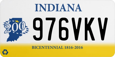 IN license plate 976VKV
