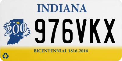 IN license plate 976VKX