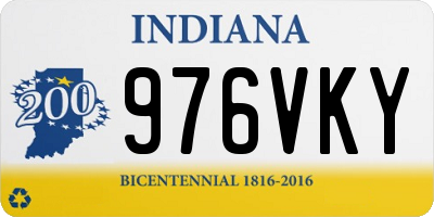 IN license plate 976VKY