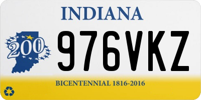 IN license plate 976VKZ
