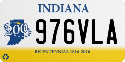 IN license plate 976VLA