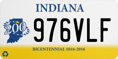IN license plate 976VLF